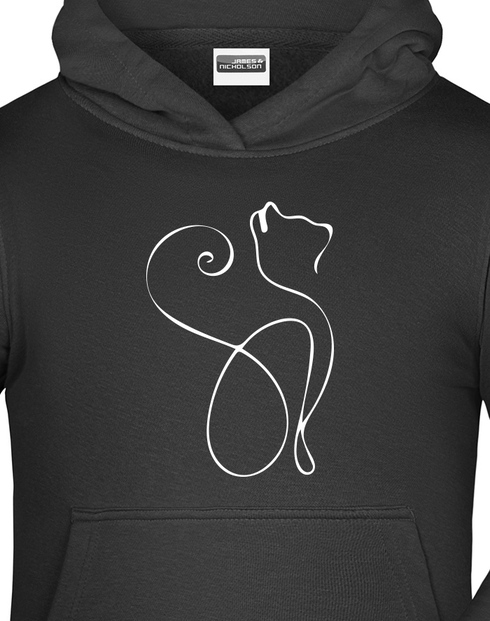 Dětská mikina stylová kočka