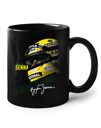 Keramický hrnek F1 - Ayrton Senna