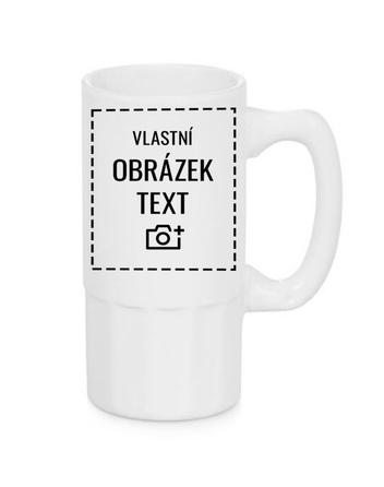 Úzký pivní půllitr s vlastním potiskem