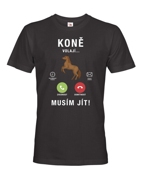 Pánské tričko Koně volají...