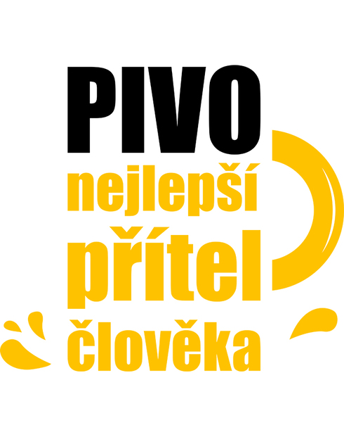 Úzký pivní půllitr – Pivo nejlepší přítel člověka