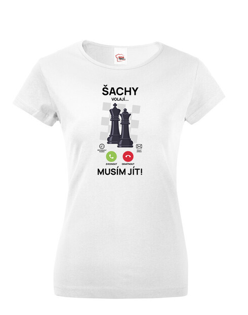 Dámské tričko Šachy volají