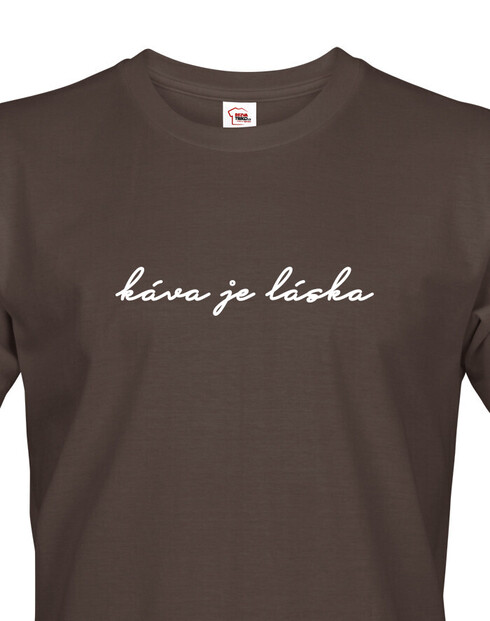 Pánské tričko Káva je Láska