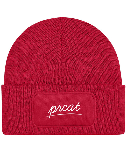Čepice s obdélníkovou nášivkou Prcat
