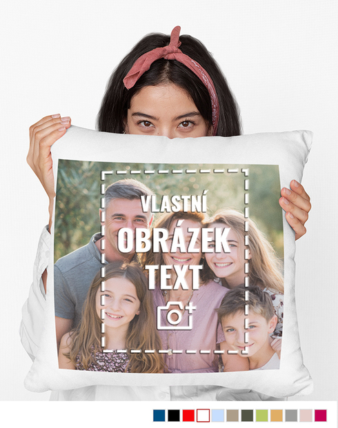 Polštářek s vlastním potiskem 40x40 cm