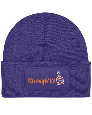 Čepice s obdélníkovou nášivkou Rumopička