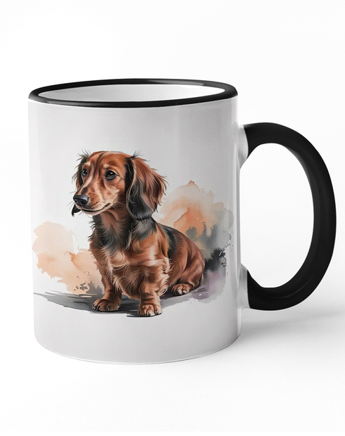 Keramický hrnek s jezevčíkem