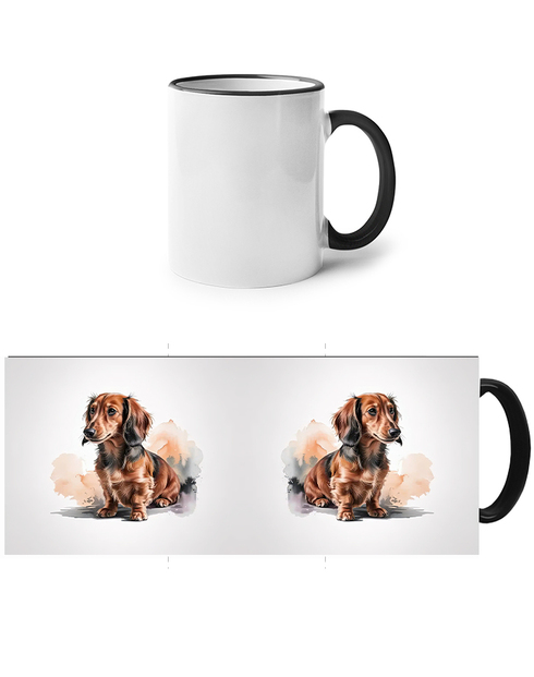 Keramický hrnek s jezevčíkem