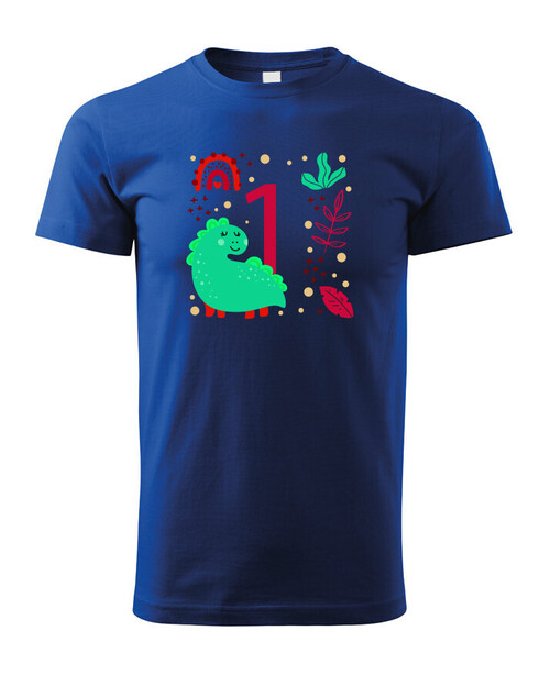 Dětské triko s volitelným věkem dinosaurus
