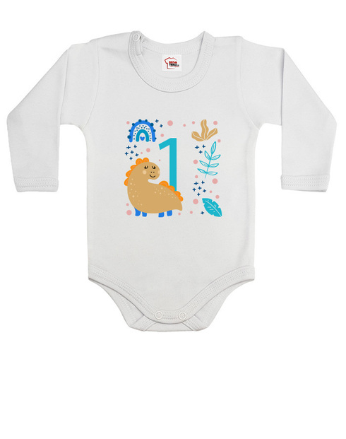 Dětské body s volitelným věkem dinosaurus