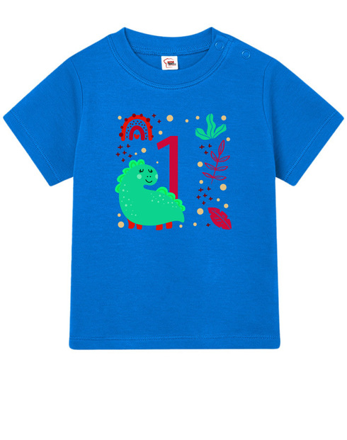 Dětské tričko pro nejmenší s volitelným věkem dinosaurus