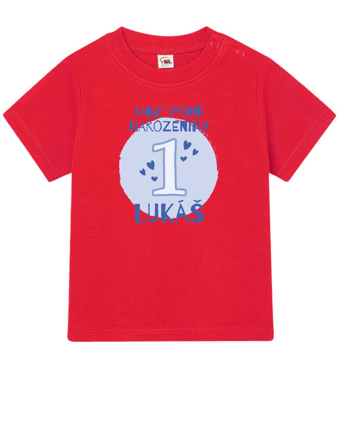 Dětské narozeninové tričko pro nejmenší s volitelným věkem a jménem