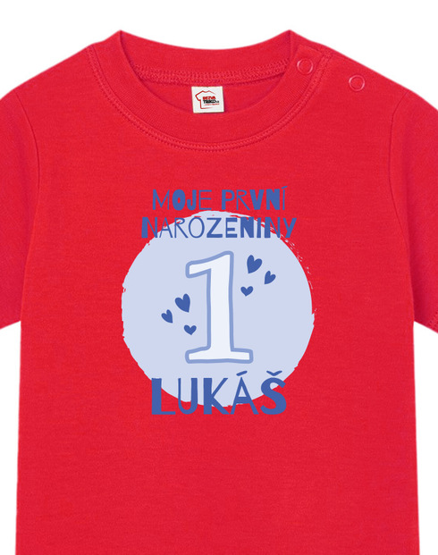 Dětské narozeninové tričko pro nejmenší s volitelným věkem a jménem