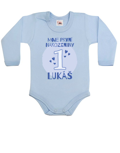 Dětské narozeninové body s volitelným věkem a jménem