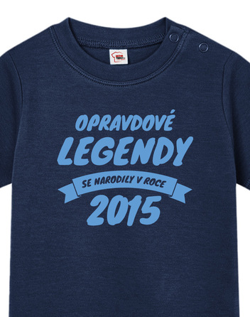 Dětské tričko pro nejmenší s volitelným rokem Opravdové legendy