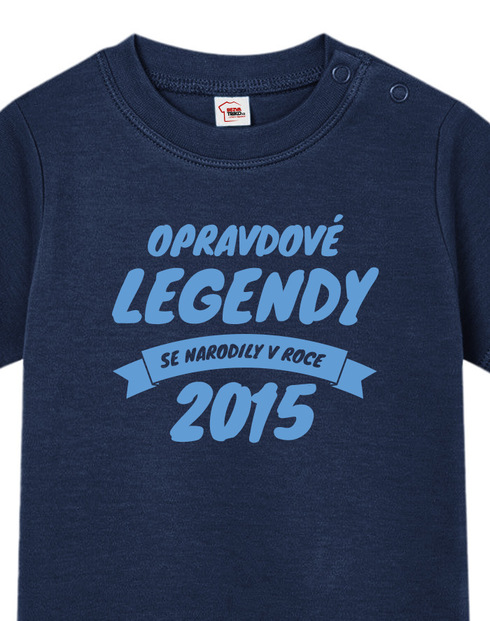 Dětské tričko pro nejmenší s volitelným rokem Opravdové legendy