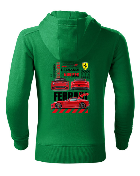 Dětská mikina se zipem Ferrari Novitec Rosso