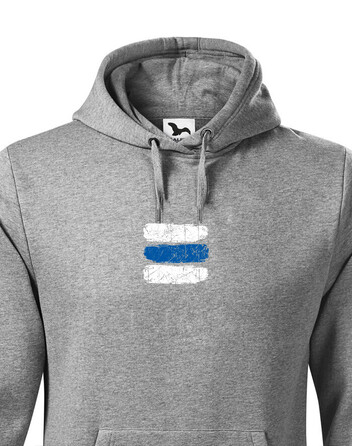 Pánská mikina Turistická značka - modrá