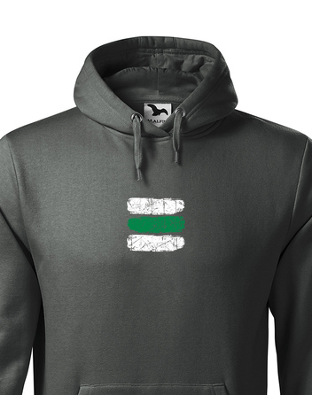 Pánská mikina Turistická značka - zelená