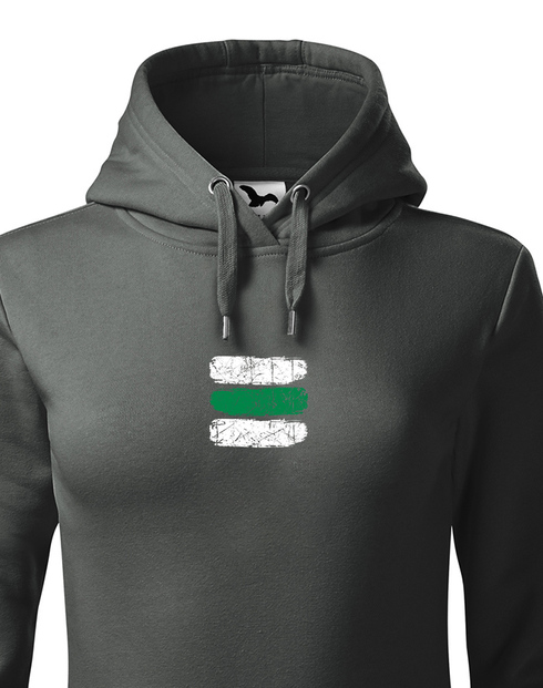 Dámská mikina Turistická značka - zelená