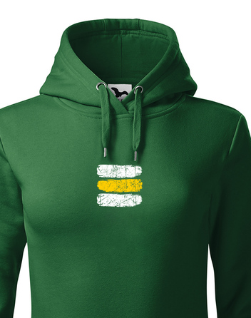 Dámská mikina Turistická značka - žlutá