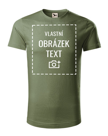 Pánské tričko z bio bavlny s vlastním potiskem