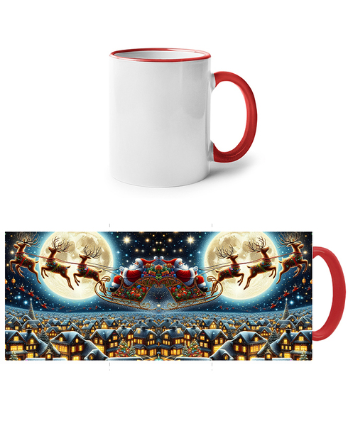 Keramický hrnek se Santou