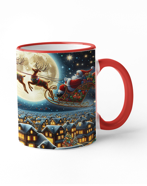 Keramický hrnek se Santou