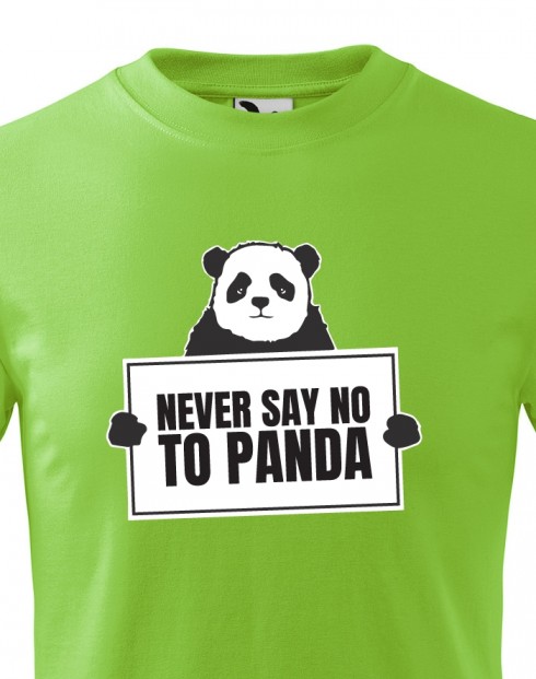 Dětské tričko Never say no to Panda