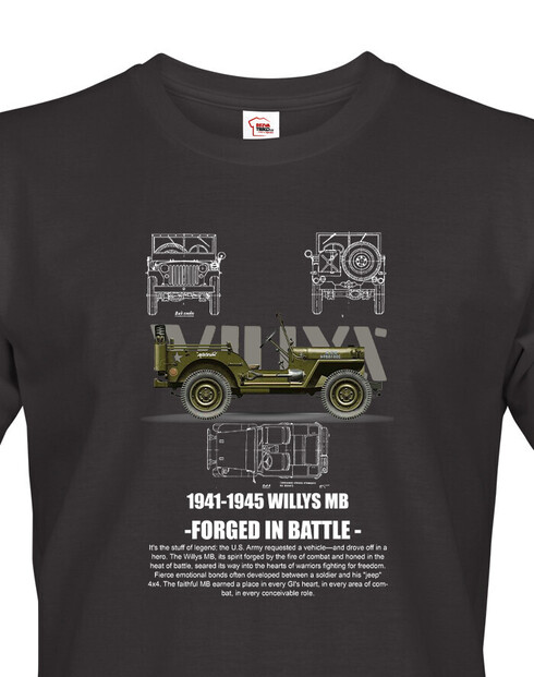Pánské tričko Jeep Willys MB