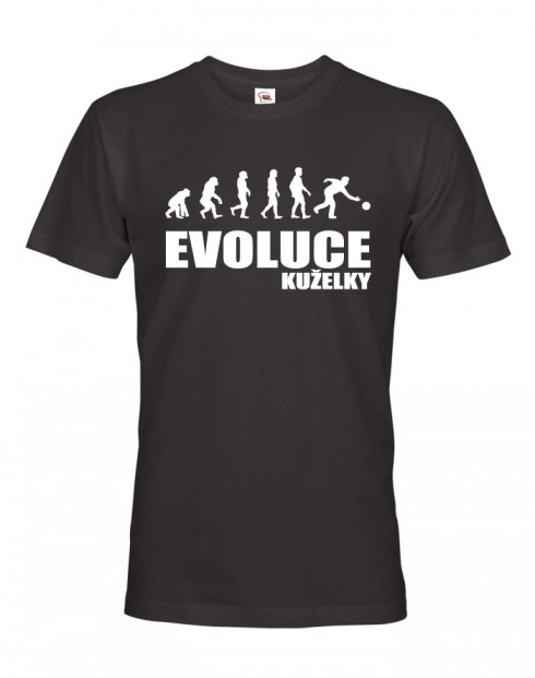 Pánské tričko pro kuželkáře evoluce Kuželky