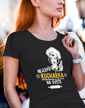Dámské tričko Nejlepší kuchařka na světě