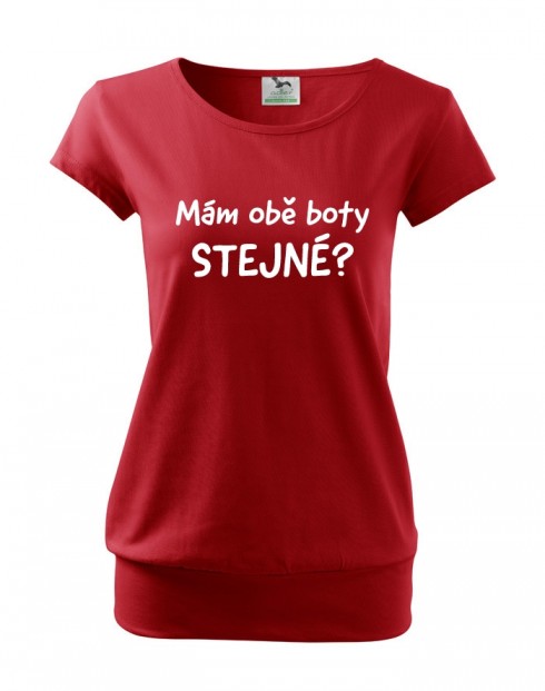 Těhotenské tričko Mám obě boty stejné?