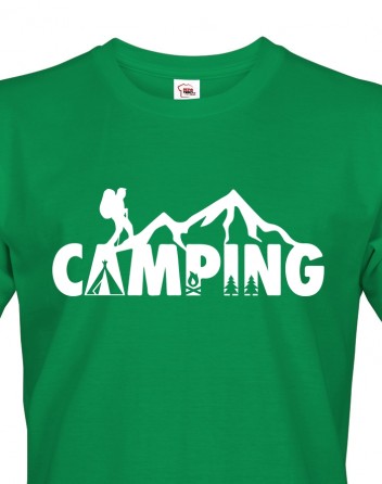 Pánské tričko na kempování
