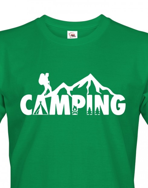 Pánské tričko na kempování