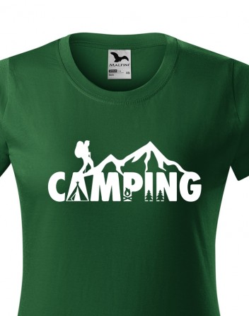 Dámské tričko na kempování
