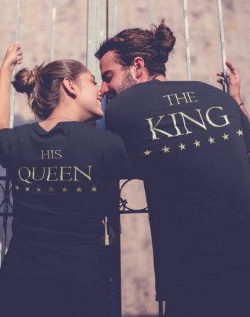 Párová trika The King a His Queen