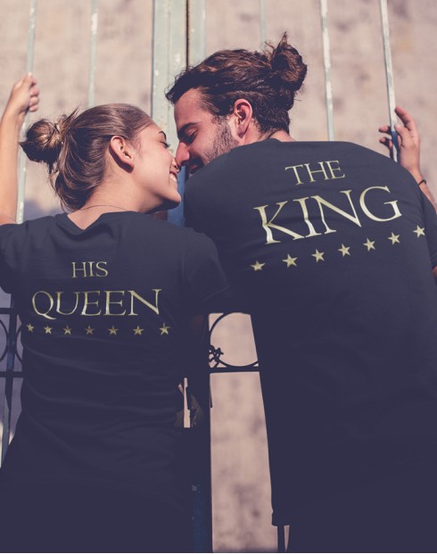 Párová trika The King a His Queen