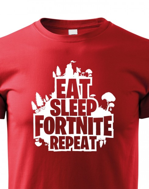 Dětské tričko Eat Sleep Fortnite Repeat