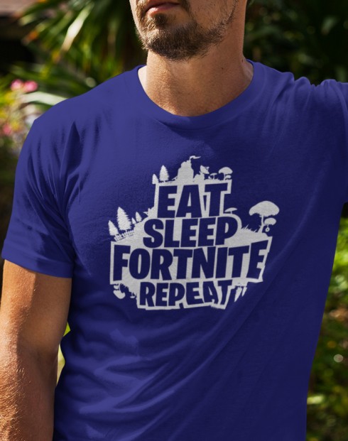 Pánské tričko Eat Sleep Fortnite Repeat