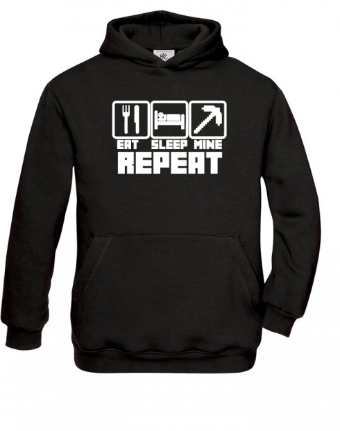 Dětská mikina Eat Sleep Mine Repeat