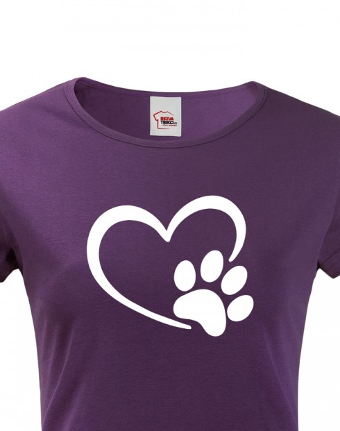 Dámské tričko psí packa