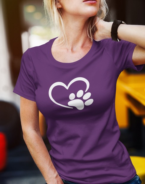 Dámské tričko psí packa