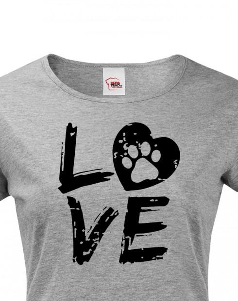 Dámské tričko Dog Love