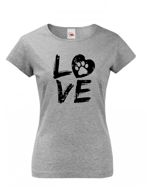 Dámské tričko Dog Love