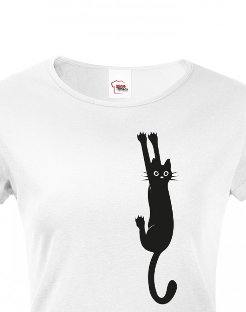 Dámské tričko s kočkou