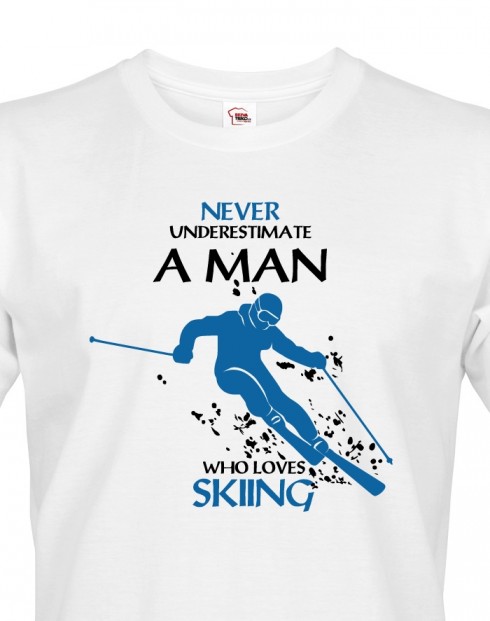 Pánské tričko lyžař