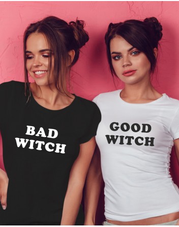 Dámská BFF trička Bad Witch a Good Witch