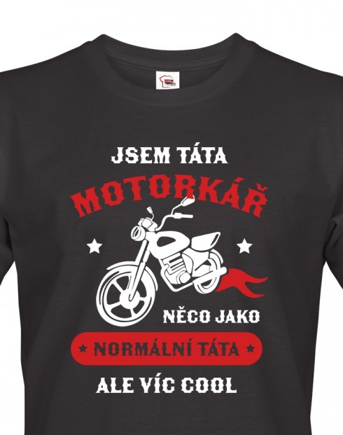 Pánské triko Táta motorkář
