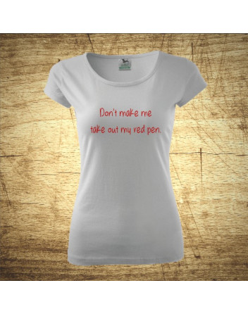 Don´t make me take out my red pen.